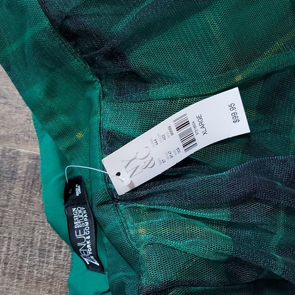 Green Plaid Women's Tulle Skirt - Picture 2 of 3